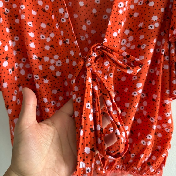 Intimately Free People Call Me Later Printed Bodysuit Top Size XS - Picture 4 of 10